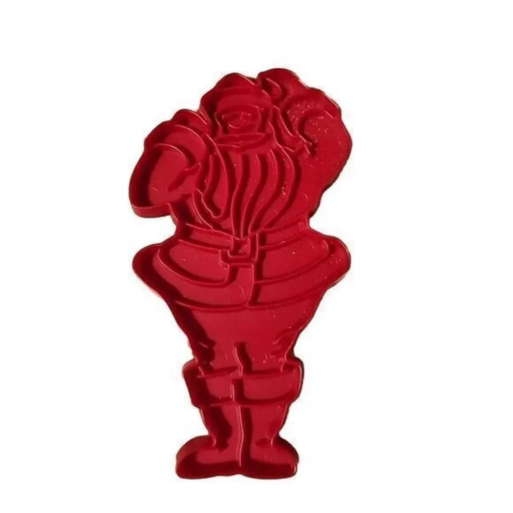Tupperware Cookie Cutter VINTAGE‎ Santa Claus Red Plastic 5